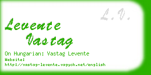 levente vastag business card
